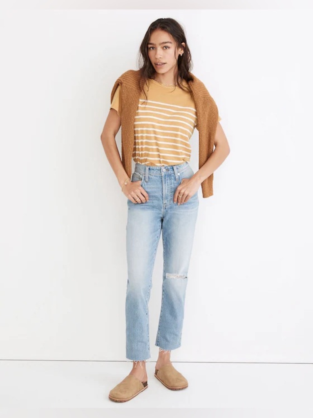 Madewell The Curvy Perfect Vintage Jean in Coney Wash Size 26 90s Chic Minimal